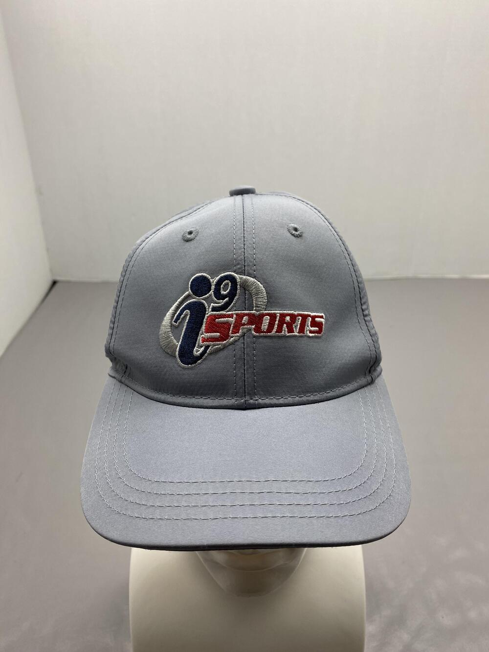 I9 Sports Hat Cap Strap Back One Size Gray Baseball Cap Mens Adjustable